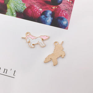 เครื่องประดับแฟชั่นน่ารักทันสมัย สไตล์เกาหลี สีชมพู ทำจากโลหะผสม รูปหยดน้ำมัน ใช้เป็นจี้ต่างหู พวงกุญแจ DIY - Product Image 5