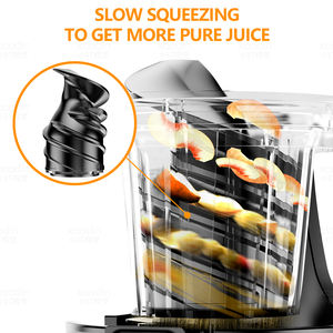 Extracteur de Jus <span class=keywords><strong>Lent</strong></span> à Grande Bouche de Qualité Supérieure, Facile à <span class=keywords><strong>Nettoyer</strong></span> et à Installer Rapidement, pour Jus de Fruits Purs Originaux, Machine à Jus Pressé à Froid - Product Image 4