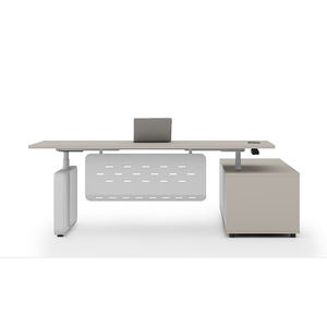 Escritorio <span class=keywords><strong>Ejecutivo</strong></span> Moderno Extensible en Forma de L de Madera GoKeng para CEO/Gerente - Product Image 2