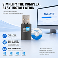 Adaptador USB Inalámbrico BL-LINK Ax900 de 150Mbps, 2 en 1, Dongle WiFi y Bluetooth con Antena Interna para una Conexión de Red Estable