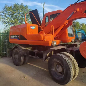 รถขุดไฮดรอลิกมือสอง Doosan DH150W-7 แบบล้อ  บุ้งกี๋ 0.75 ลบ.ม. น้ำหนักใช้งาน 15 ตัน พร้อมเครื่องยนต์ ปั๊ม ลูกปืน จัดส่งรวดเร็ว - Product Image 1