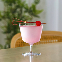 Verres à cocktail en cristal et verres à vin faits à la main, design rétro européen, option de logo personnalisé pour les fêtes