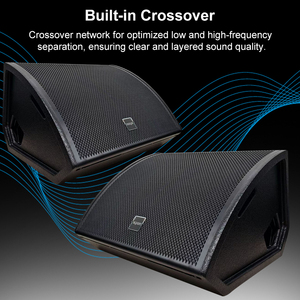 15 inch loa hiệu suất cao màn hình sân khấu <span class=keywords><strong>Powered</strong></span> sàn cặp thiết bị ghi âm sân khấu chuyên nghiệp phòng thu màn hình loa - Product Image 5