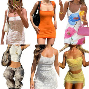 Ventes aléatoires mixtes de robes pour femmes, vêtements décontractés d'été, vêtements de marque originaux, stock Ropa De Mujer, vente en gros de vêtements pour femmes OEM - Product Image 3