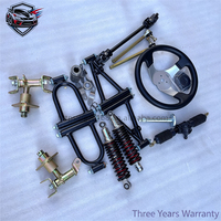 Nouvel ensemble de bras oscillants de suspension avant et crémaillère de direction pour kart à quatre roues, VTT et buggy
