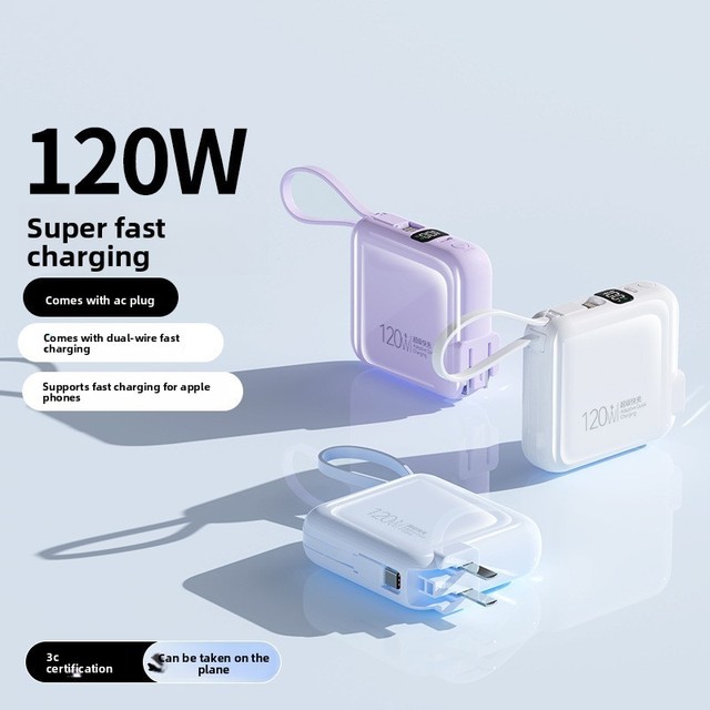 3C Certification Gift-Ready Cube-Shaped PC ABS Fire-Resistant Polymer Lithium-Ion Power Bank 10000 MAh Super-Fast