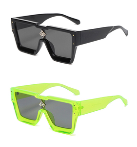 Lunettes de soleil carrées surdimensionnées tendance et luxueuses pour homme 2022 - Product Image 4