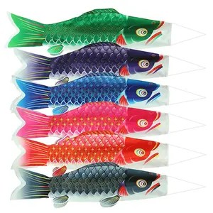 Sangles japonaises en 3d, pour publicité de carpe, drapeau de poisson, chaussettes coupe-vent, prix de gros