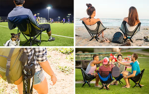 Quick Setup Folding <b>Moon</b> <b>Chair</b> Lightweight Aluminium Foldable Portable Beach Camping <b>Chair</b> for Outdoor Travel Fishing - Product Image 3