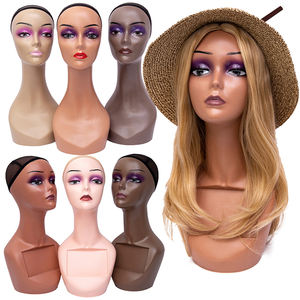 Tête de Mannequin Féminine Professionnelle et Réaliste à Col Long, Économique et en Gros, Sans Épaules, pour Maquillage et Présentation de Perruques - Product Image 1