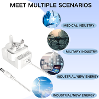 Adaptador de Corriente Ajustable MYIXI con Enchufe UKCA, 24w 22v 1.1a, 12v 2a, 24v 1a, 30v 800ma, 9.5v 2.5a, 16v 1.5a, DC 5.5mm X 2.1mm