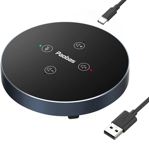 Microphone de conférence portable pour réunions en ligne, micro omnidirectionnel à condensateur USB Plug & Play pour <span class=keywords><strong>ordinateur</strong></span> portable - Product Image 1
