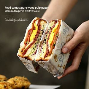 Customised kraft <b>paper</b> bags for doughnuts, food packaging bags for sandwiches or burgers at reasonable prices - Product Image 3