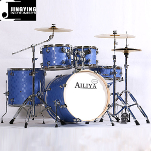 Juegos de batería de música Jingying 2024, precio al por mayor, carcasa de arce con chapa de PVC Premium, kits de batería de Jazz <span class=keywords><strong>para</strong></span> <span class=keywords><strong>niños</strong></span>/Principiantes/adultos - Product Image 2