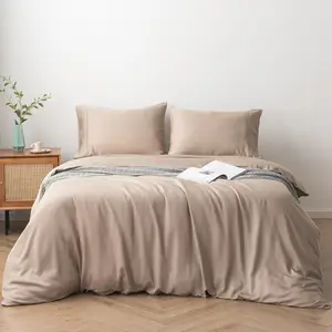 bamboo sheets wholesale bed sheet OEKO-TEX Certification classic sand color