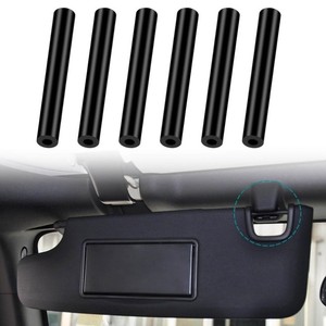 Car <b>Sun</b> Visor Repair Kit For Jeep Wrangler JK JKU 2007 2018 Black Aluminum Alloy Easy Installation - Product Image 1