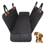 Tapis de voiture arrière pour chiens en tissu Oxford écologique, imperméable, résistant à la saleté, carré, rembourré en éponge - Toutes saisons, mécanique