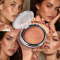 Poudre illuminante pour le visage, maquillage végétalien, logo personnalisé, marque privée, pigment de maquillage, palette d'illuminateurs