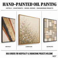 Peinture à l'huile abstraite faite à la main, tons terre minimalistes, Wabi Sabi, art mural sur toile, décoration suspendue, 80x80, taille personnalisée