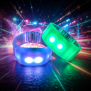 Braccialetto LED RGB in Silicone Ricaricabile con Controllo DMX per il Giorno di Scherzi di Aprile, Laurea e <span class=keywords><strong>Ramadan</strong></span> - Product Image 3