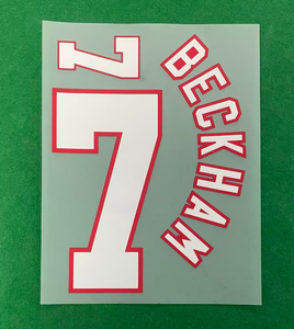 Livraison Gratuite – Nouveau Patch de Football Rétro 2000 OWEN Beckham GERRARD – Matériaux Flocage et Impression Thermocollante pour Maillot de Domicile - Product Image 5