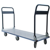 Carretilla de Plataforma Manual de Aluminio de Cuatro Ruedas, 300 kg, Industrial, para Compras, OEM FW-99CAC, Práctica