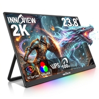 Pantalla Portátil para Juegos IPS de 23.8 Pulgadas, 2560X1440, HDR, FreeSync, Montable en Pared, para Entretenimiento y Juegos