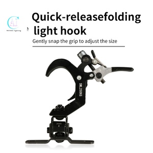 AICPOSE Pince pliante en alliage d'aluminium, crochet professionnel pour éclairage de scène, truss 45-60mm, installation rapide, capacité de charge 250KG, noir - Product Image 6