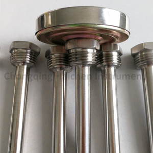 바이메탈 온도계 하단 연결 온도 게이지 - Product Image 4