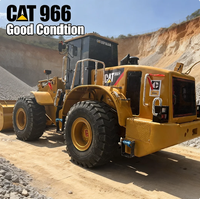 Gold cat 966 Wheel Front Loader Backhoe Bekas 4 Wheel Drive Penggali Bertenaga Tinggi untuk Memuat Pasir Kerikil di Halaman 950 966h 956 958