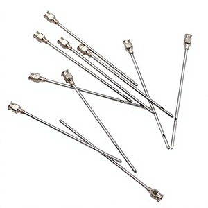 ENGR TRADERS CO. Kit d'aiguilles à téter en acier inoxydable chirurgical (10 pièces) Luer Lock, instrument vétérinaire réutilisable certifié CE pour - Product Image 1