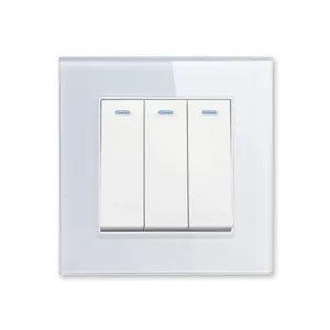 Wholesale 3 gang 1 way electrical concealed installation UK vintage wall switch Saudi Arabia