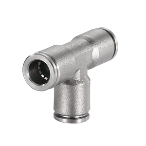 SS Push Fit Tee Stainless Steel <strong>Quick</strong> Connect Air Fitting <strong>Quick</strong> Connect Tube Fitting Pneumatic Tee <strong>Connector</strong> - Product Image 3