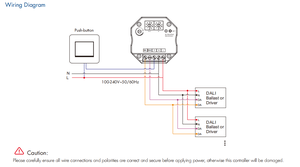 Fuente <span class=keywords><strong>de</strong></span> Alimentación SKYDANCE DA-P 16VDC <span class=keywords><strong>DALI</strong></span> BUS 100-240VAC <span class=keywords><strong>DALI</strong></span> Push, Atenuador Pequeño con Velocidad <span class=keywords><strong>de</strong></span> Atenuación Ajustable - Product Image 5