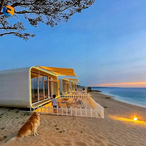 Cabane Apple en <span class=keywords><strong>bord</strong></span> <span class=keywords><strong>de</strong></span> <span class=keywords><strong>mer</strong></span> pour <span class=keywords><strong>camping</strong></span> Villa préfabriquée en acier avec cuisine Maison meublée - Product Image 2