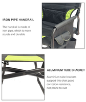 Chaise de camping pliante moderne, confortable, durable, robuste, de luxe, portable, pour le voyage, le maquillage, les loisirs en plein air, la pêche, le jardin