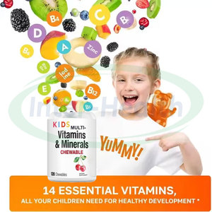 Ausreson OEM Halal Tabletas Masticables Multivitamínicas para Niños, Marca Privada, Suplemento Orgánico Natural, Tabletas Multivitamínicas para Niños - Product Image 3
