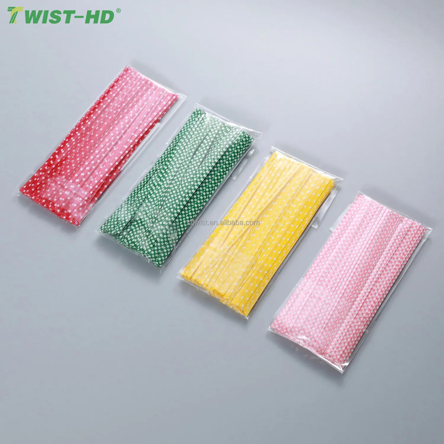 100pcs bundling giải pháp đường bánh mì bao bì dây nhựa quan hệ trang trí lá Twist Tie tái sử dụng quan hệ