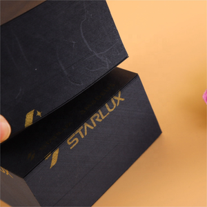 Logotipo personalizado Black Advertising Paper <span class=keywords><strong>Block</strong></span> <span class=keywords><strong>Memo</strong></span> Cube Notepad com 4 Side Printing Promotional Sticky Notes para Office School - Product Image 2