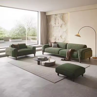 Canapé de salon modulaire carré simple et moderne en tissu anti-rayures de luxe italien, avec blocs en éponge en rangées droites