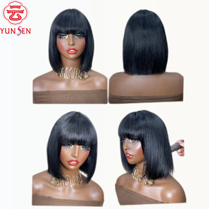 <span class=keywords><strong>ผม</strong></span>แท้ 100% แบบเต็มศีรษะ <span class=keywords><strong>ทรง</strong></span>บ๊อบสั้นตรง มีสินค้าพร้อมส่งสำหรับผู้หญิง - Product Image 2