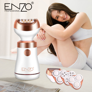 ENZO <span class=keywords><strong>5</strong></span> <span class=keywords><strong>en</strong></span> <span class=keywords><strong>1</strong></span> Limpiador facial eléctrico Skin Spa Sonic Vibration Callus Remover Depiladora Depilación Cuidado de la belleza Masajeador facial - Product Image 2