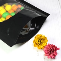 Sacs refermables en aluminium avec fenêtre ovale, personnalisables avec logo, pour biscuits et emballages alimentaires, pochette Mylar