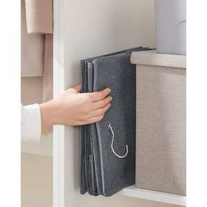Organizador Colgante, Estante Colgante, Almacenamiento Colgante, Plegable y Ahorrador de Espacio, Ganchos Metálicos e Insertos con Textura Similar al Lino - Product Image 6