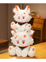 Boneka Kucing Anime 30cm Super Lembut Bahan Plush Isi Kapas PP, Hadiah Ulang Tahun/Hari Raya untuk Kekasih, Cocok untuk Mesin Cakar Genshin