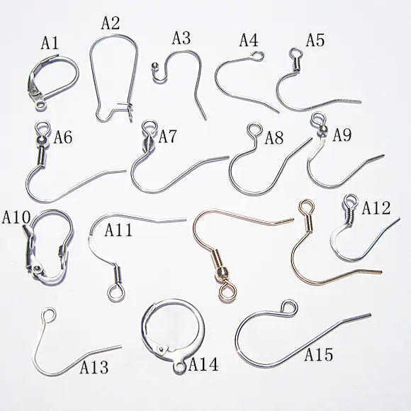 JUSTOP S1057 Stainless Steel French Hook Ear Wires,Stainless Steel Earring Findings,Stainless Steel Earring Hooks