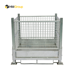 Factory Direct Sales Foldable Stackable Mild Steel Q235 Lockable Easily Moved Wire Mesh Cages - Product Image 2