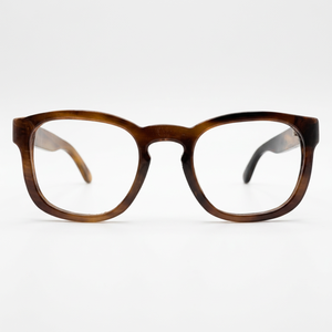 Gafas de sol modernas de cuerno de buey, hechas con técnica de empalme de material orgánico y opción de logotipo personalizado para gafas. - Product Image 5