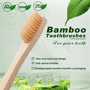Spazzolini da Denti Ecologici Naturali Morbidi Vegani Organici in Legno Confezionati Singolarmente per Viaggi e Hotel per Adulti - Product Image 3