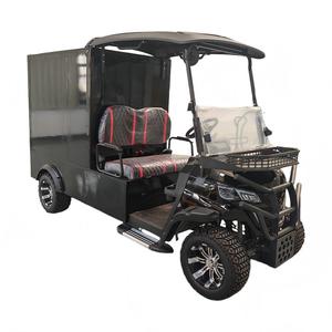 HKBG 2 Seater Enclosed Cargo <b>Box</b> 72V Battery Powered Electric Golf Cart - Product Image 1